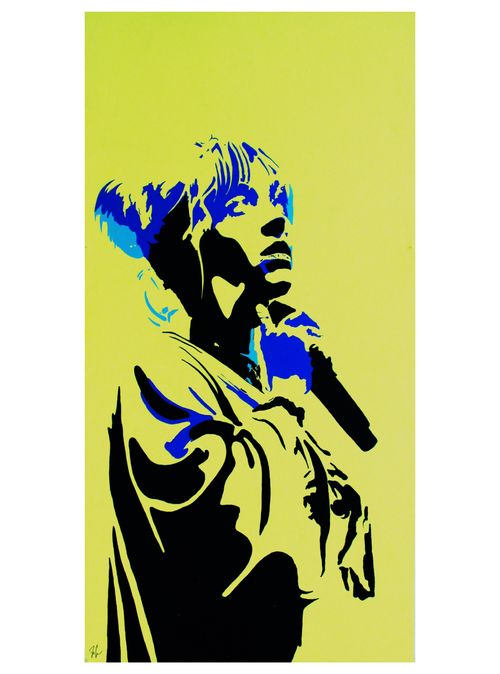 Billie (30"x40" Acrylic on Composite Board) SOLD