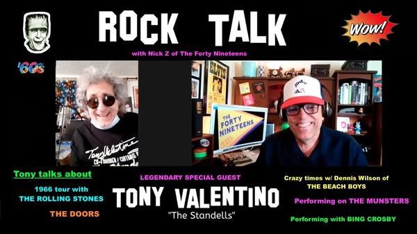 Episode 1 w/ Tony Valentino of the Standells. He toured with the Stones in '66. Hung out with Dennis Wilson, Jim Morrison, and other iconic '60s Rock n Rollers.