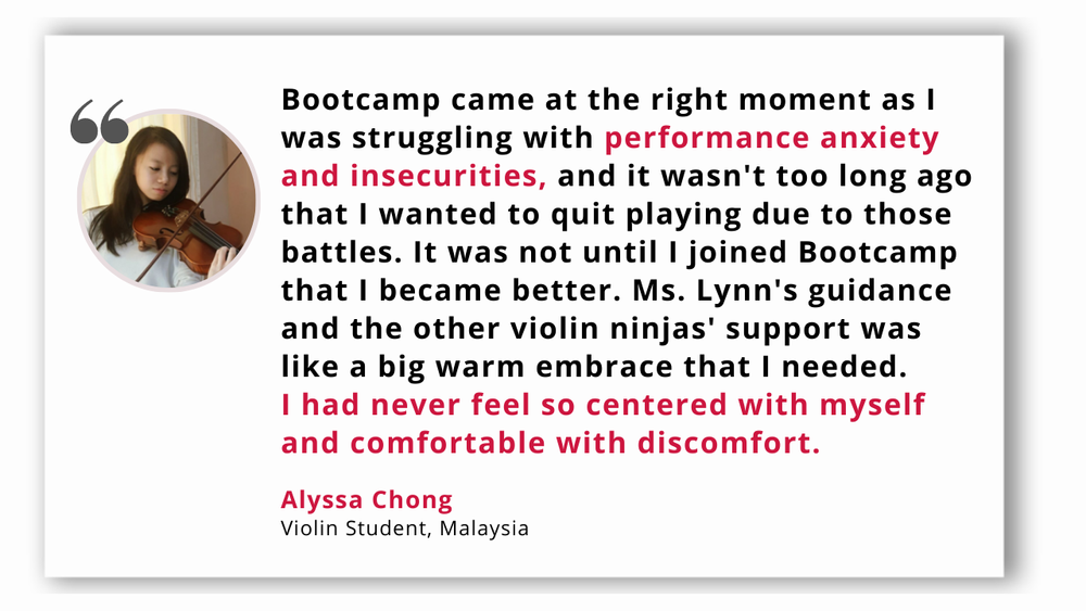 Violin Bootcamp Testimonial