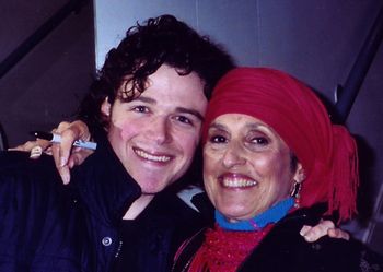 David & Joan Baez after a gig in Glasgow, March 2006. Joan was lovely as usual. David's dream is to sing with her. Maybe one day!