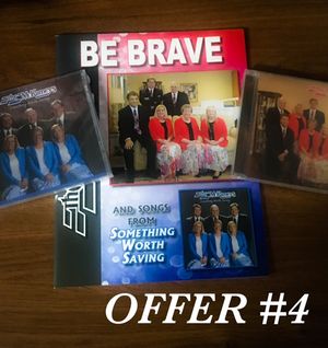 - Be Brave Songbook
- Be Brave CD
- Something Worth Saving CD
- FREE Autographed Picture
$35.00