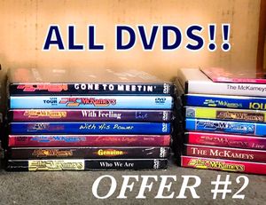 - All 15 LIVE DVD's
- FREE Autographed Picture
- FREE Shipping
$260.00