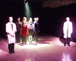 Left to right, Jason Alan Griffin, Sanjay Kaul, Danielle Montezinos, Suzie Thiel, Robyn Hussa, Elizabeth Mozer, Matthew Porter, Steve Deighan.