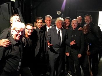 Dave with David Foster, Jay Leno, David Foster band and crew backstage at Carousel Of Hope Oct. 8 2016