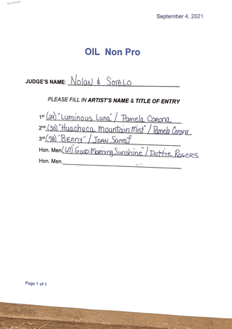 Oil_Non Pro Winners