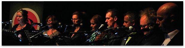 Nederlands Kamerkoor (8 voices) Heleen Koele & Annet Lans (sopranos) Karin van der Poel & Marleene Goldstein (altos) Alberto ter Doest & Albert van Ommen (tenors) Jasper Schweppe & Gilad Nezer (basses)
