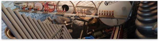 Automatic organpipes & tom drums