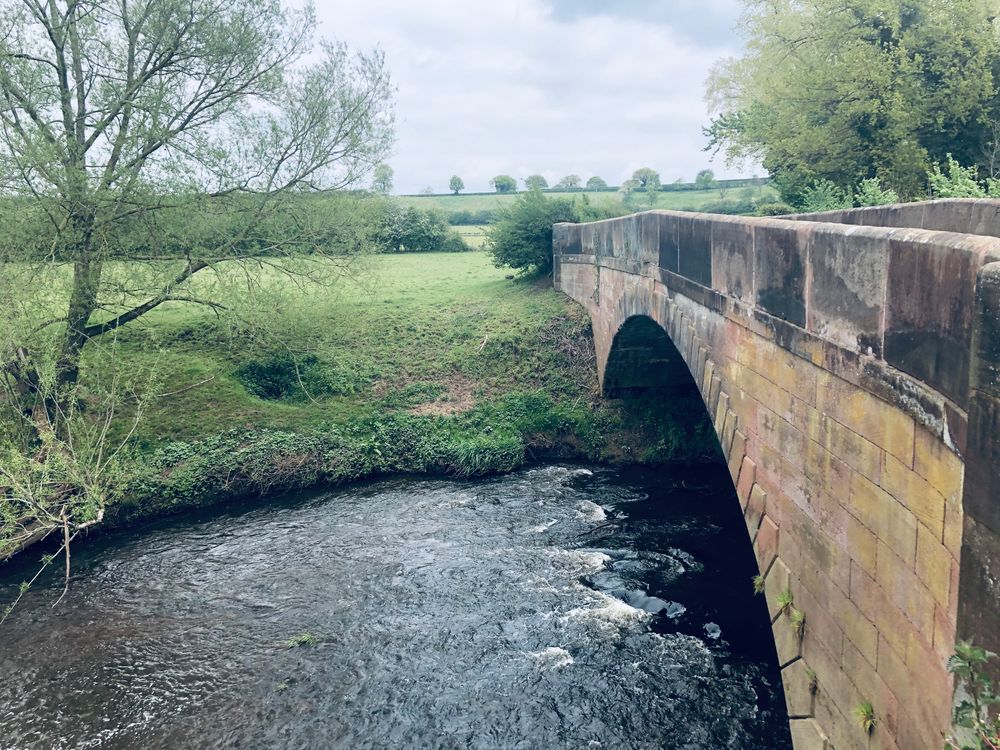 Shipbrook Bridge, the river crossing overlooked by Shipbrook Castle
