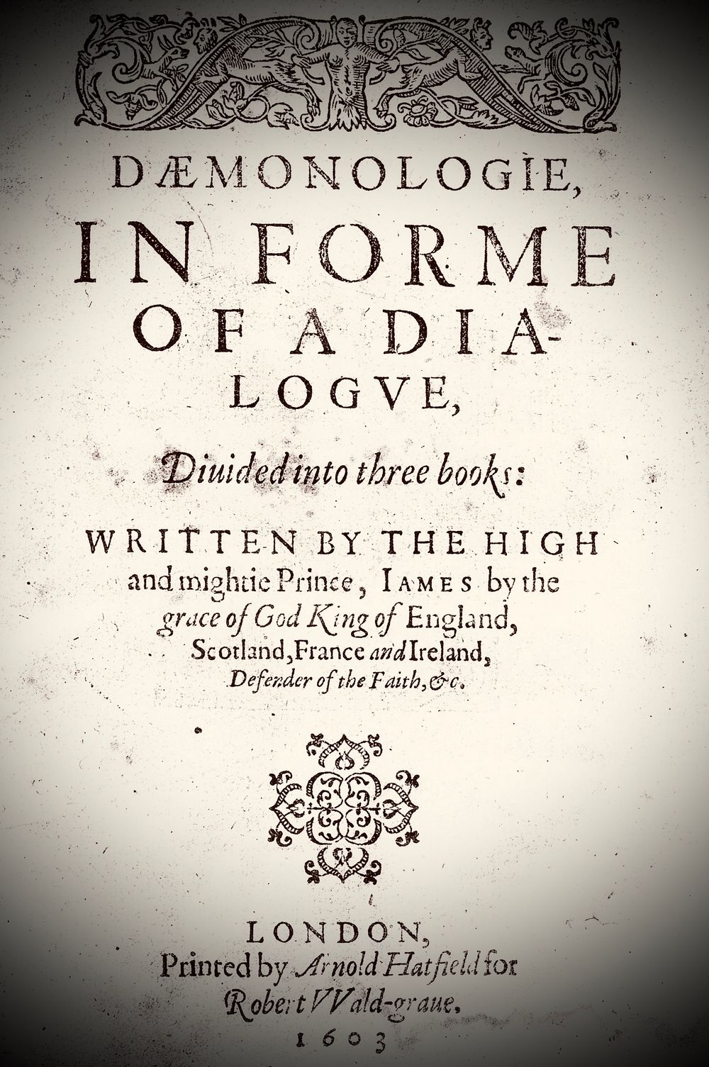King James I work on witchcraft