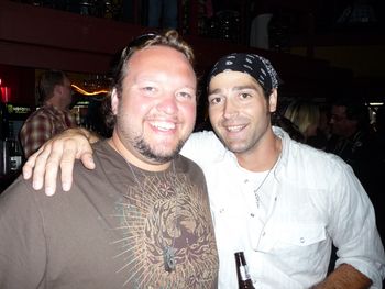 Cliff Cody with artist, songwriter and friend - Josh Thompson. Check out Josh's single, "Beer on the Table".