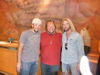 Arlis Albritton, Cliff Cody and Craig Boyd at Montgomery Gentry's Number 1 party for "Back When I Knew It All" in August, 2008. The song was written by Phil O’Donnell, Trent Willmon and Gary Hannan.