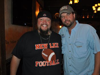 Cliff and Dallas Davidson on the day he found out that his latest hit, "Gimme That Girl" by Joe Nichols went Number 1. Great day!