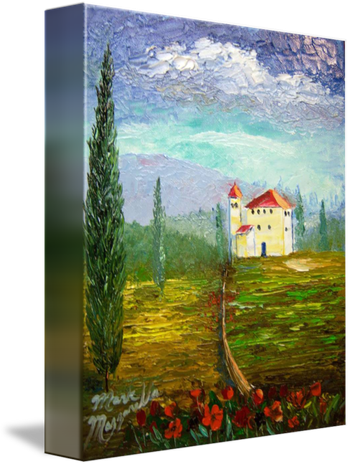 'Tuscany Palette' 100% Palette knife. 8 x 10" Jan 21st, 2014. ORIGINAL IS AVAILABLE or you Can Buy Hundreds of TUSCANY GIFTS HERE!