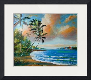 BUY FRAMED PRINTS 'Updated Sailing the Inlet' 20 by 24", Oil on Masonite board, Lots of palette knife work, also brush. Painted August 26th, 2007.(PRIVATE COLLECTION) But you can But You can Buy a Framed or Unframed Print Here!