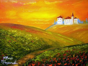 'Tuscany Sunshine' 11 x 14". Stretched canvas. Jan 11th 2014
This Original Art is Available to Purchase.............or you can BUY TUSCANY GIFTS HERE!