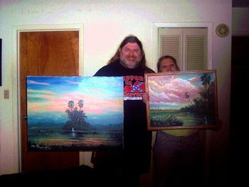 Two more Mazz Originals which are in Dave Hlubek's personal collection. Seen here is Dave and his fiancee Jeannie