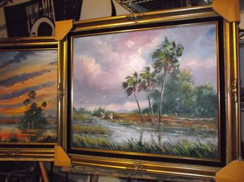 "Florida Spring Rain" 20 by 24" Oil on board. 2/12/18. (Original is Available) You can also Buy a Canvas Print Here!