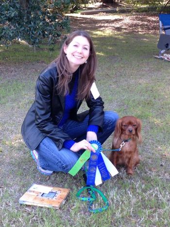 Stormi with StormCastle's Flowering Abigail finished her Beginner Novice (BN) Obedience title AND scored 1st place on her 3rd leg, earning her title.