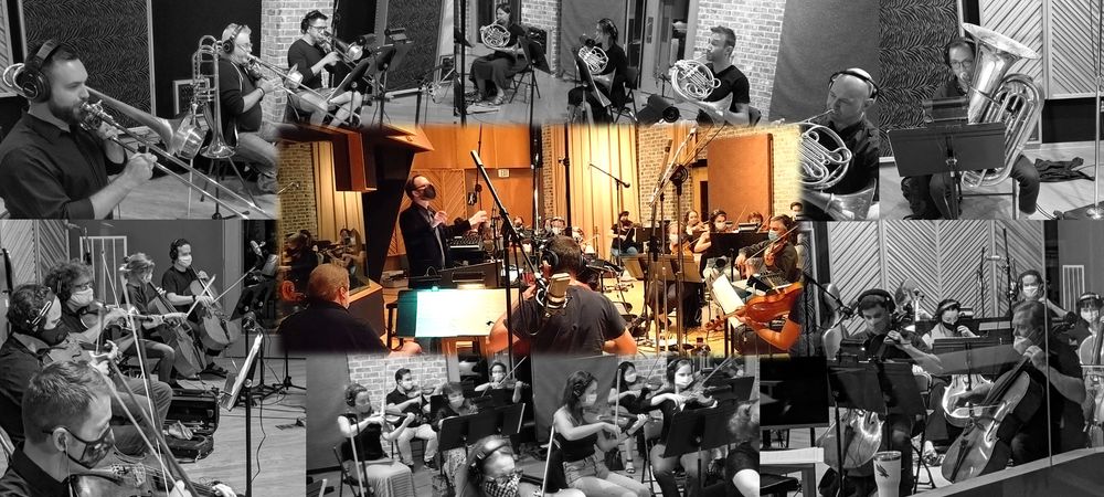 Chance Thomas conducts the Nashville Scoring Orchestra for THE SETTLERS: NEW ALLIES