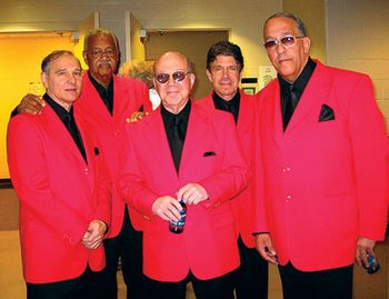 The Rob Roys (left to right) Warren Tosoro, Leon McLain, Norman Fox, Bob Thierer, Nelson Tino Alvarez, MoheganSun