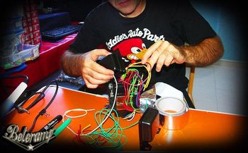 Custom handmade transformers, can take more than 4000 v wich means that they could almost survive a thunder...