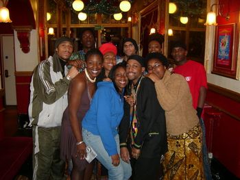 (L to R) AmeN NoiR, El Crisis, Kat Francois, Ife Pianki, Tutushinda, ShakaRa, Ebele, Zena Edwards & Phenzwaan @ WORD 4 WORD