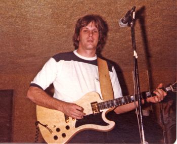 Onstage at the Strawberry Festival in Poteet, TX in 1979. My Gibson 77 RD Artist guitar. This ax had the best neck of any electric guitar I ever owned. It had a crazy sound too....
