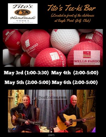 Wells Fargo Championship 2017 (DosEddies.com) #wellsfargochampionship #titoshandmade #pga #acousticduo