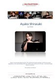 Ayako Shirasaki Jazz Pianist Press Kit