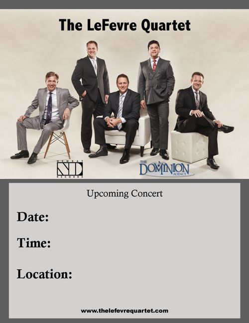 LeFevre Quartet Concert Poster