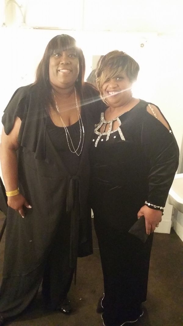 Saturn's Lisa Marie and Vickey Love, backstage at The Saban