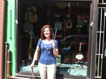 Allison bought 2 new Irish penny whistles at O'Brien's Music Store - the oldest store on the oldest street in the oldest city in North America!