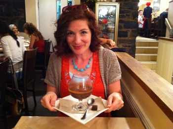 Allison's super-indulgent hot chocolate from Peru - like sipping a bowl of rich, dark, melted chocolate. Heavenly :)