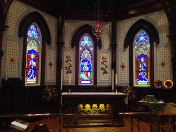 The stunning sanctuary of St. John's, Lunenburg. The photos just don't capture the beauty of this place...