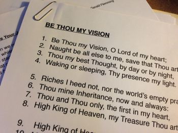 This is a great studio system taught to us by Carmon Barry. Number your lyric lines, make copies for all the musicians, and then everyone knows exactly where you are in the song... brilliant!