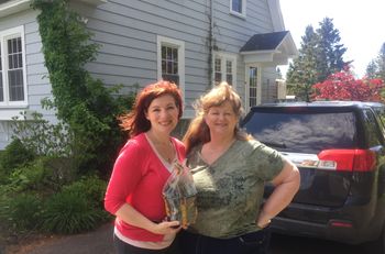 Our Grand Manan B&B host gave Allison some plants from her garden! Now the challenge: bring perennials safely home across a ferry, 3 provinces & 10 days in the car!