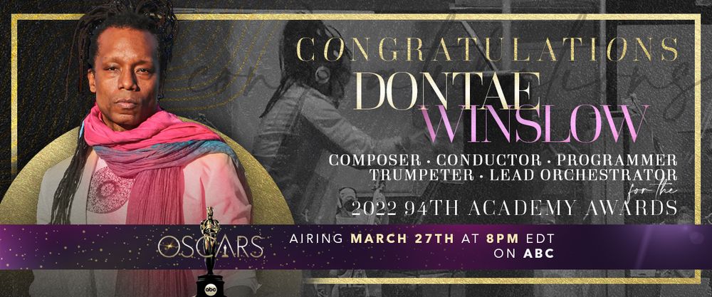 dontae, winslow, dontae winslow, oscars, composer, arranger, movie, film