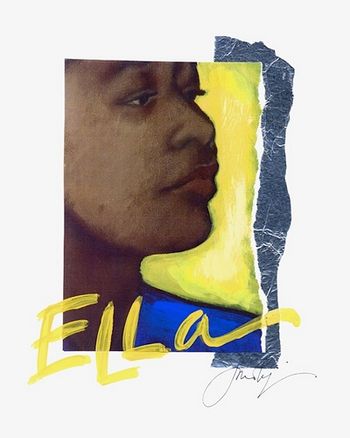ELLA / Someone To Watch Over Me 8x10 Mixed Media Collage / signed & framed Price: $55. ( includes shipping ) Buy/store