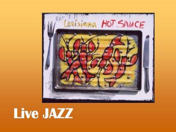 'Eat Louisiana Hot Sauce' Artist: Joni Bishop Acrylic & metal utensils on wood / H20xW23 Price: $225. ( Price includes shipping within US) Buy/Store