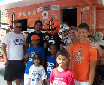 Training Camp Opening Day with my brother-n-law Clarence Griffin, and his sons Cj Griffin & Jonathan Griffin 7.28.2012