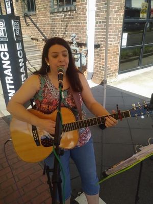Performing at the Salisbury Farmer's Market in NC