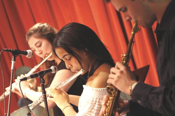 Woodwinds (L-R):
Samantha Marshall, Gabrielle Garo, Will Brown