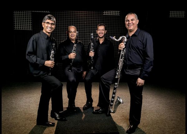 Sopros de Pernambuco Clarinet Quartet, for whom Boukas' composed "Maestro Duda" (Track #1 on audio player). CLICK PHOTO for COMPOSER BIO.