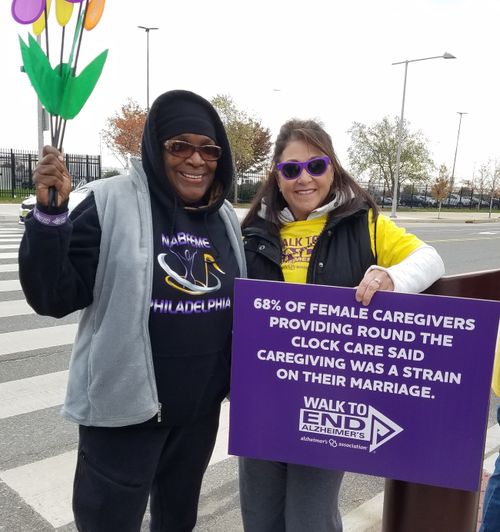 Shirley & The Alzheimer 's Walk Coordinator