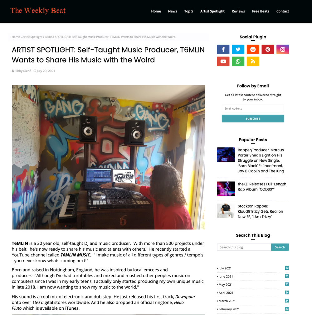 T6MLIN MUSIC - FIRST OFFICIAL FEATURE