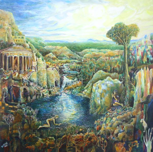 Narcissus & The Rise & Fall of Arcadia
100 x 100 cm
2012
