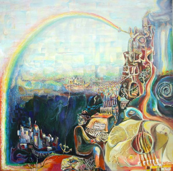 Auto-Perpetuating Apocalyptic Rainbow Machine
100 x 100 cm
oil on canvas
2012