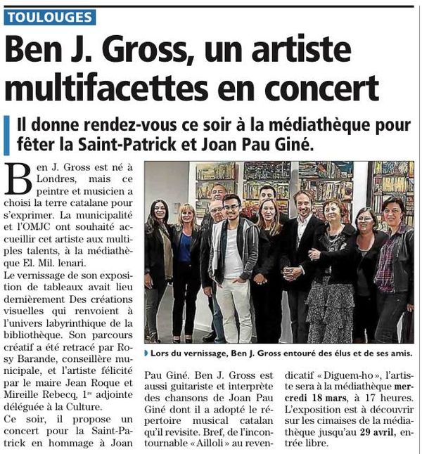 journal "L'Indépendant" du 18 mars 2015