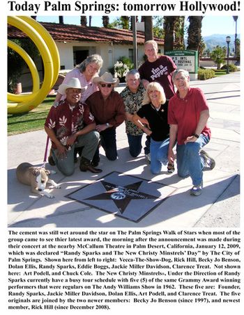 A very proud moment in my career. With The New Christy Minstrels getting our Star on the "Walk of Fame".
