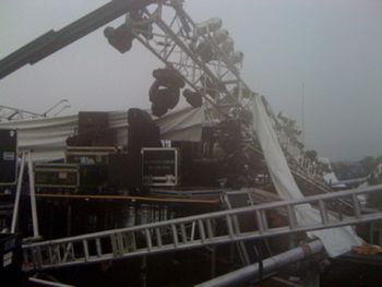 They had to bring in a crane and forklift to safely move the stacks that had been hanging over my head.